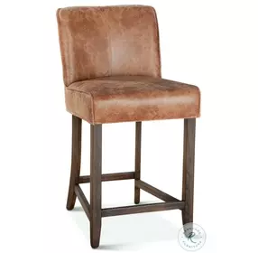 Avery Tan Leather Counter Height Stool