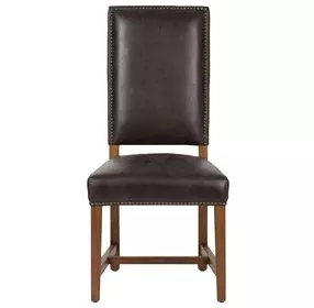 Dani Dark Brown Leather Dining Chair