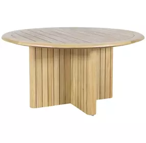 Sedona Natural 59" Round Outdoor Dining Table