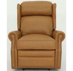 Gabby Santa Fe Brandy Leather Lounge Power Recliner with Power Headrest and Power Lumbar