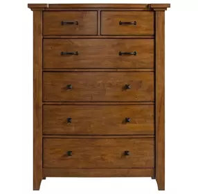 Joseph Chestnut 6 Drawer Chest