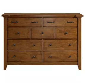 Joseph Chestnut 9 Drawer Dresser