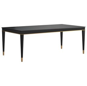 Boulevard Raven Black 82" Rectangular Dining Table