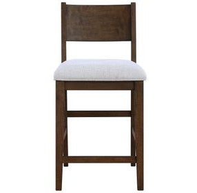 Canton White Wood Back Counter Height Chair Set of 2