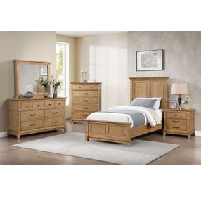 Sunstone Natural Youth Panel Bedroom Set