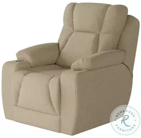 Challenger Glam Squad Sand Power Headrest Wall Hugger Big Mans Recliner