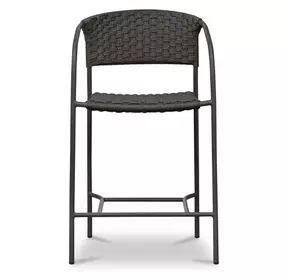 Zola Dark Brown Outdoor Counter Height Chair