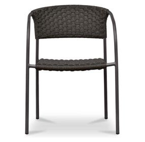 Zola Dark Brown Outdoor Dining Chair Set of 2
