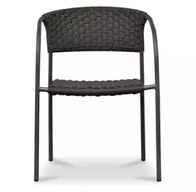 Zola Dark Brown Outdoor Dining Chair Set of 2