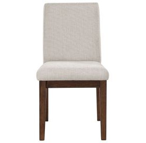 Canton Brown and Beige Upholstered Side Chair Set of 2