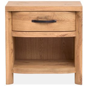 Highridge Honey Wheat 1 Drawer Open Nightstand with USB Charging