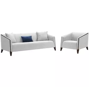 Artisan Upholstery Linen Piet Living Room Set