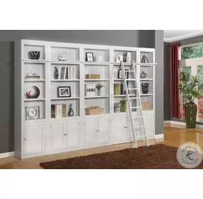 Rawlins Cottage White 6 Piece Library Wall