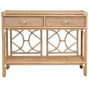 Gideon Brown 45" Console Table with 2 Drawers
