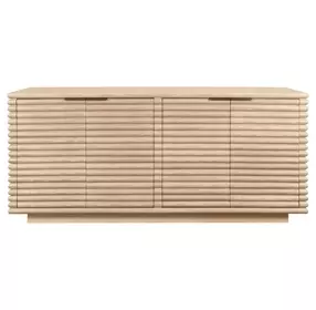Giovanni Light Cerused Oak 4 Door Buffet
