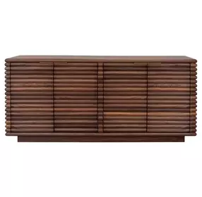 Giovanni Matte Walnut Soft Close 4 Door Buffet