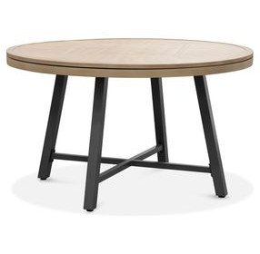 Lyon Natural and Brown Outdoor Game Table