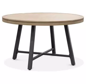 Lyon Natural and Brown Outdoor Game Table