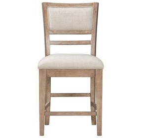 Breckenridge Cream Performance Fabric Upholstered Counter Height Chair
