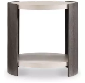 Prado Buff And Porcini Side Table