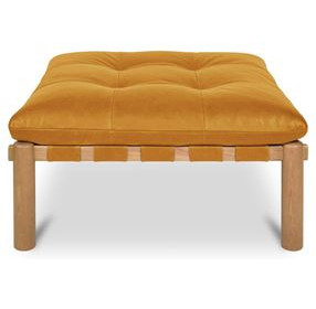 Costello Tan Square Ottoman