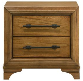 Talcott Honey 2 Drawer Nightstand