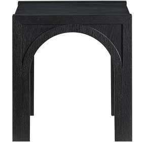 Fitzgerald Black Square End Table