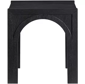 Fitzgerald Black Square End Table