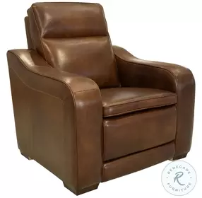Grady Lexington Cocoa Power Recliner with Power Headrest And Lumbar