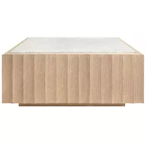 Granger Cerused Oak 40" Square Coffee Table