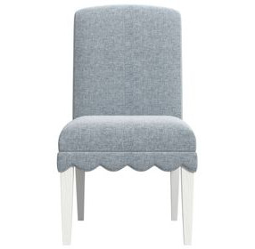 Haven Sea Blue Upholstered Side Chair Set of 2