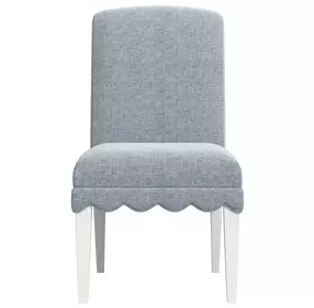 Haven Sea Blue Upholstered Side Chair Set of 2
