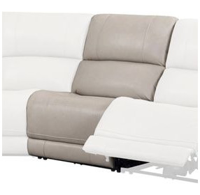 Easton Steamboat Quartz Leather Zero Gravity Power Armless Recliner with USB Charging