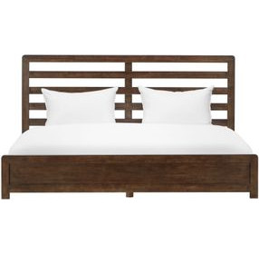 Zest Dark Oak Platform Bed