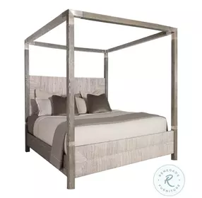 Palma Rustic Gray King Canopy Bed