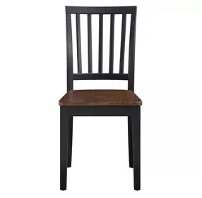 Joplin Walnut and Ebony Farmhouse Side Chair