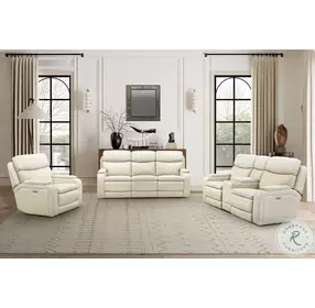 Gunner Kobi Almond Power Reclining Living Room Set with Power Headrest