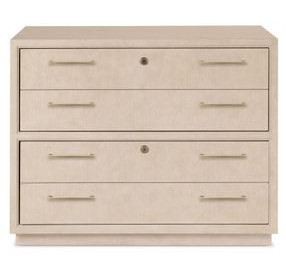 Marlowe Polished Limestone 2 Drawer Lateral File