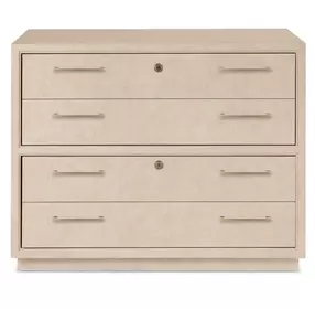 Marlowe Polished Limestone 2 Drawer Lateral File