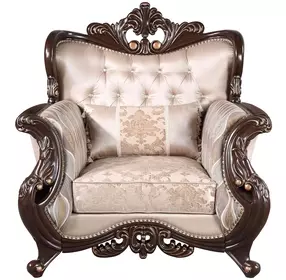 Constantine Beige Upholstered Arm Chair