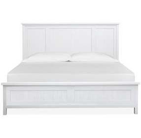 Windmill Harbour White Whisp and Sand Queen Panel Bed