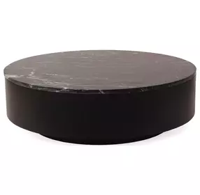 Ritual Black Round Marble Top Coffee Table