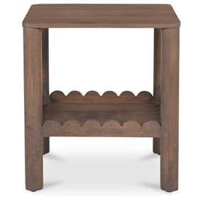 Wiley Vintage Brown Square Side Table