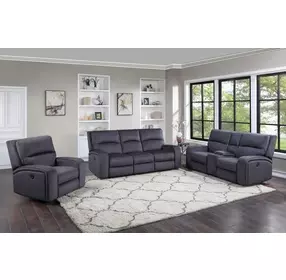 Lovell Gray Power Living Room Set