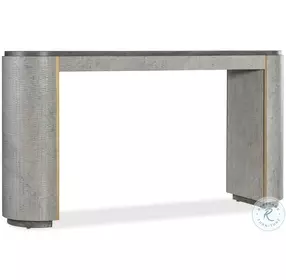 Melange Gray Crocodile Dylian Console Table