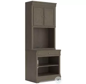 Janismore Weathered Gray Bookcase