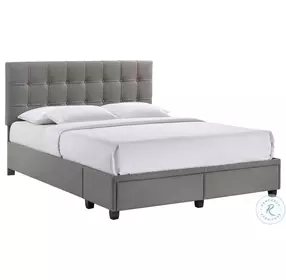 Pasadena Gray Queen Platform Storage Bed