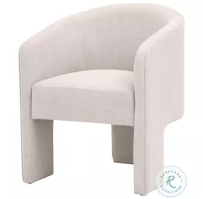 Hall Bisque French Linen Performance Fabric Arm Chair