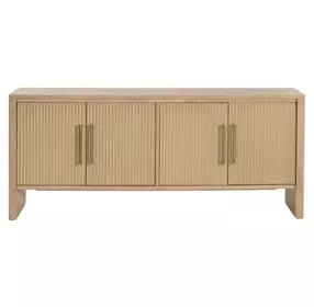 Halloway Light Honey 4 Door Media Sideboard