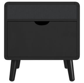 Nebula Black Square Smart End Table